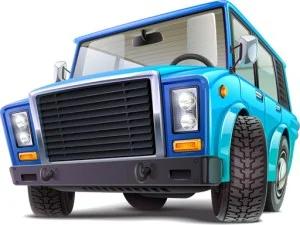 Puzzle camion de desene animate