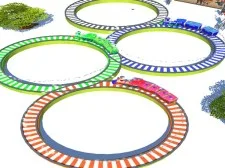 Jocul trenurilor de trenuri low poli